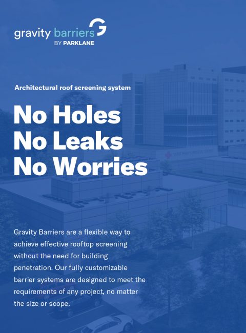 Gravity Barriers Brochure Cover